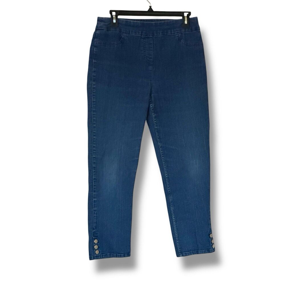 Soft Surrounding Pull On Jeans Cropped Skinny Size Medium Mid rise
